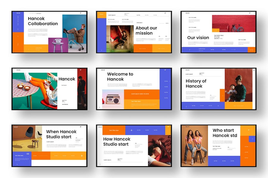 时尚精美摄影图片展示艺术展示通用PPT模板 - 顶尖PPT