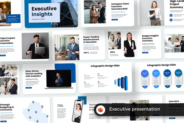 商务会议执行摘要PPT模板 - 顶尖PPT