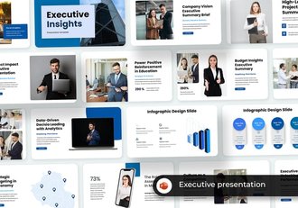 商务会议执行摘要PPT模板 - 顶尖PPT