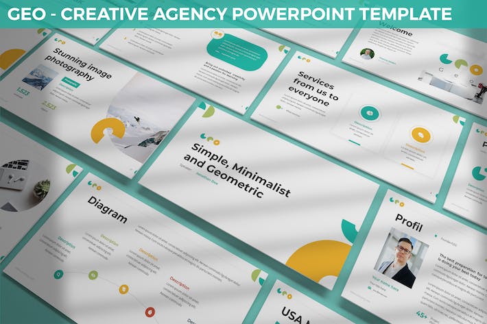 地理创意机构介绍PPT模板 - 顶尖PPT