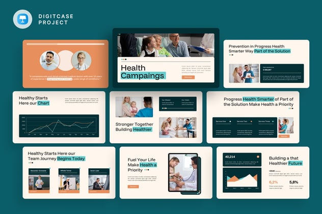 医学护理健康素养预防可控疾病keynote模板 - 顶尖PPT