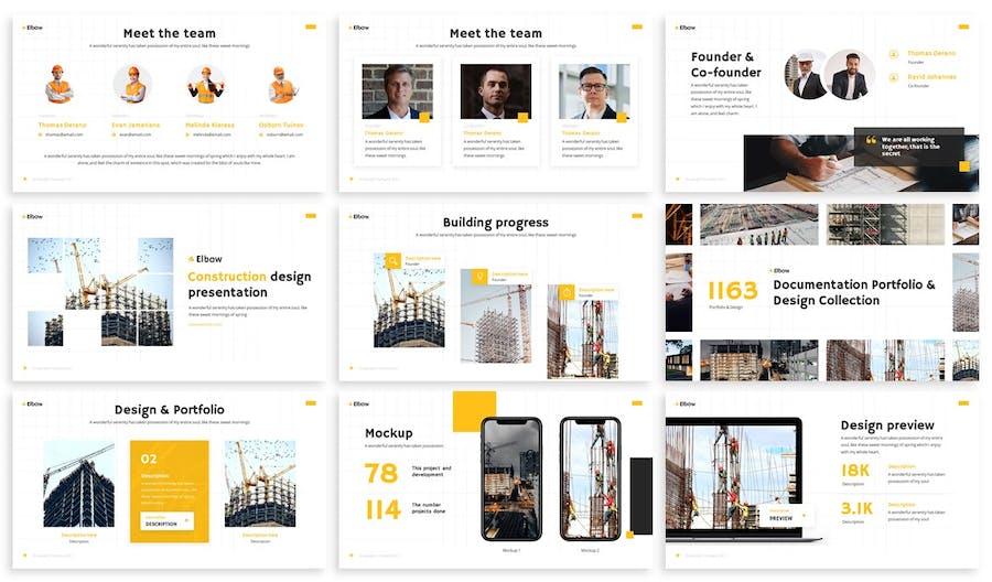工程施工建筑keynote模板 - 顶尖PPT