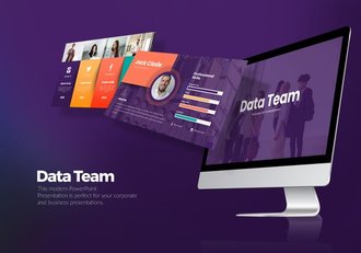 商务公司团队人员介绍keynote模板 - 顶尖PPT