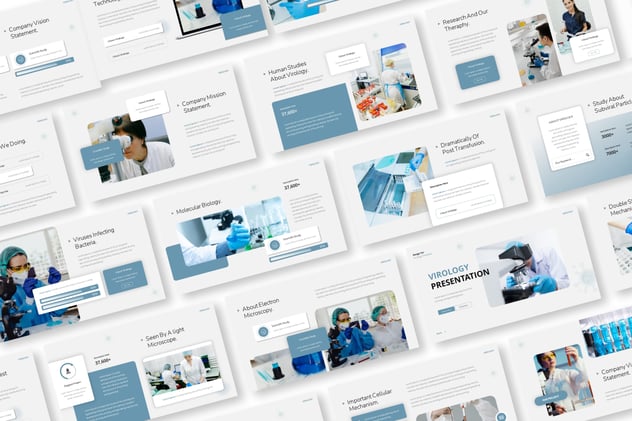 病毒学研究学术会议汇报keynote模板 - 顶尖PPT