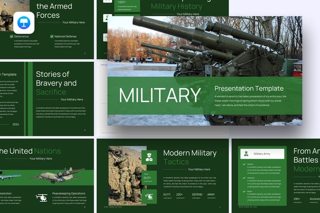 军事教育题材keynote模板 - 顶尖PPT
