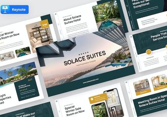 酒店旅游服务推介讲述Keynote模板 - 顶尖PPT