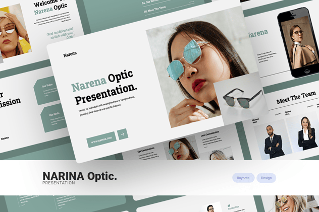 眼镜品牌产品展示企业介绍keynote模板 - 顶尖PPT