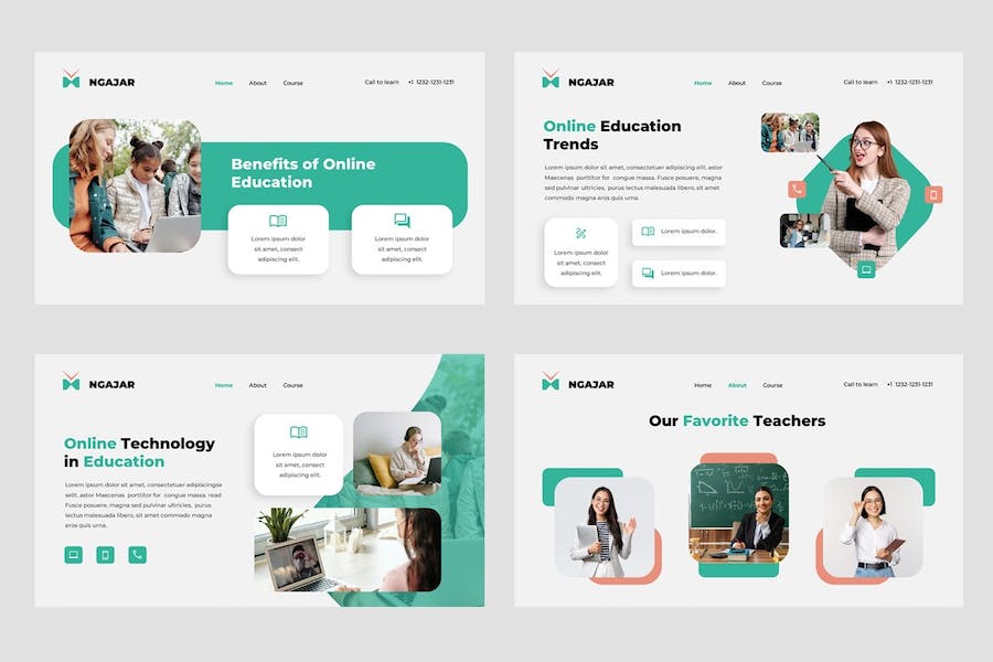 教育学校课程教学方案Keynote模板 - 顶尖PPT