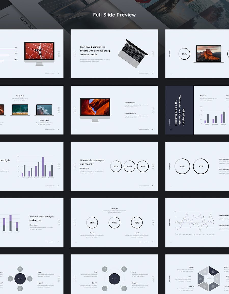 企业营销策划业务展示数据分析多用途PPT模板 - 顶尖PPT