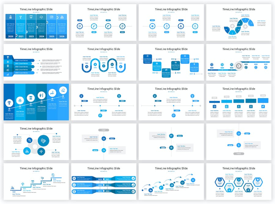 简洁业务计划时间表图形PPT模板 - 顶尖PPT