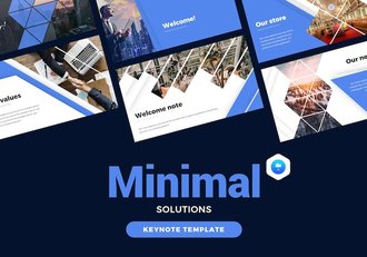 极简创意企业解决方案商业计划企业合作通用keynote模板 - 顶尖PPT
