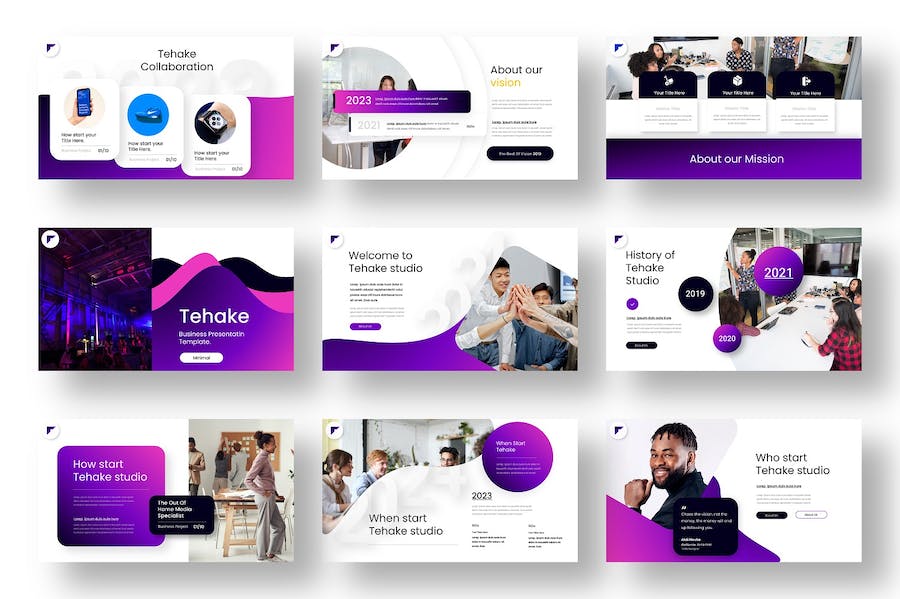 业务合作项目展示keynote模板 - 顶尖PPT