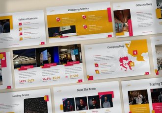 创意票务项目展示活动推介Keynote模板 - 顶尖PPT