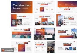 建筑工程公司融资提案方案PPT模板 - 顶尖PPT