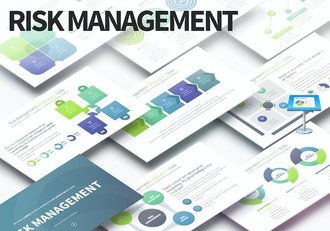 风险管理信息图形图表keynote模板 - 顶尖PPT