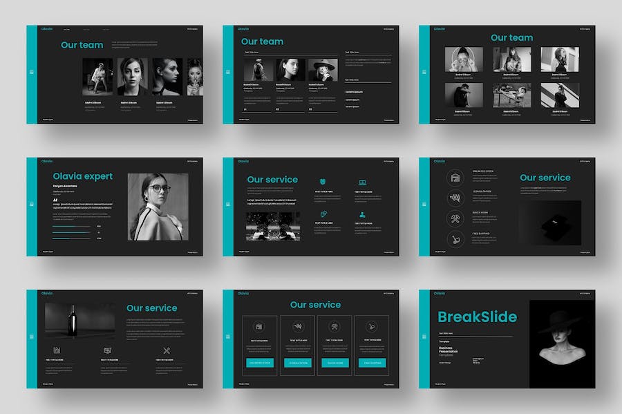 欧美简约时尚商务多用途keynote模板 - 顶尖PPT