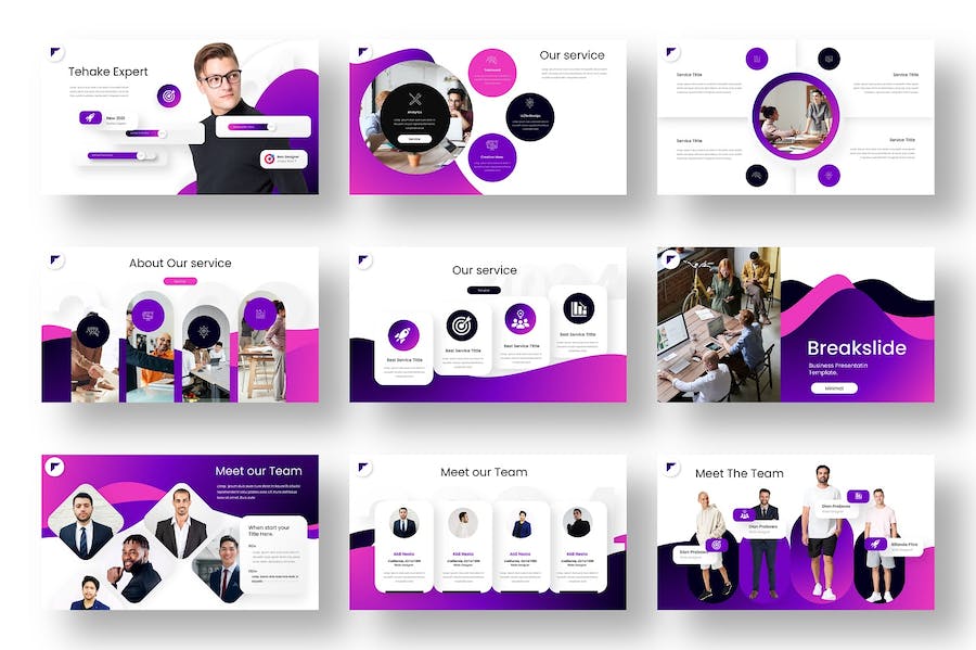 业务合作项目展示keynote模板 - 顶尖PPT