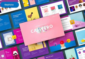 创意时尚营销策划摄影图片展示商务主题keynote模板 - 顶尖PPT