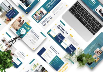 企业年报PowerPoint模板 - 顶尖PPT