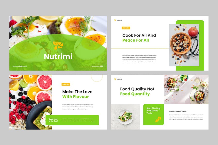 营养健康食品行业Keynote模板 - 顶尖PPT