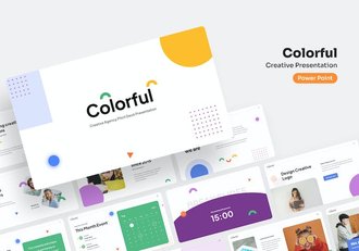 创意多彩设计展示演讲方案PPT模板 - 顶尖PPT