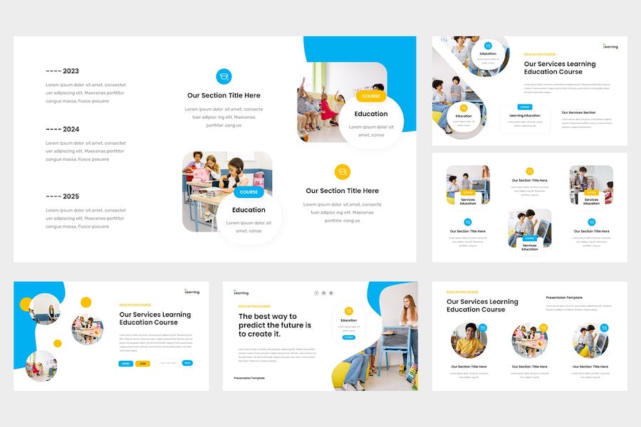 教育课程教学大纲培训PPT模板 - 顶尖PPT