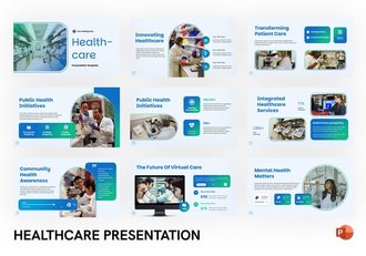 医疗保健医学治疗PPT模板 - 顶尖PPT