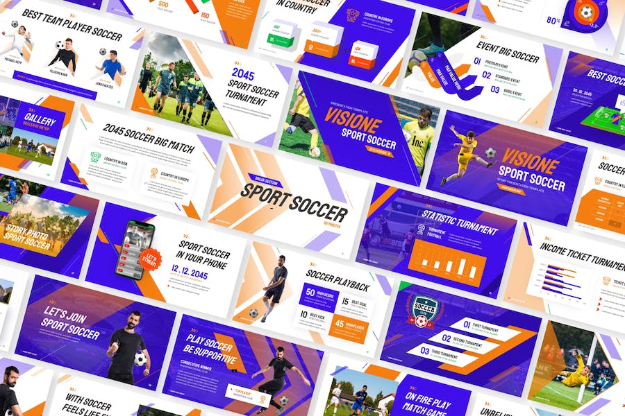 体育足球赛事宣传推介PPT模板 - 顶尖PPT