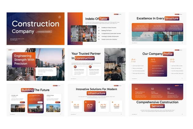 建筑工程公司融资提案方案PPT模板 - 顶尖PPT