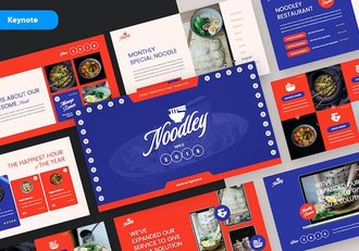 餐厅介绍菜品展示餐饮营销keynote模板 - 顶尖PPT