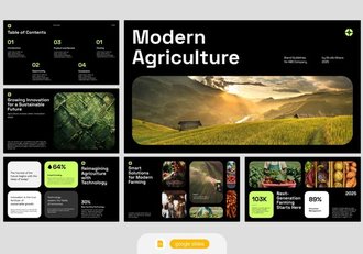 黑白绿现代设计风格PPT模板 - 顶尖PPT