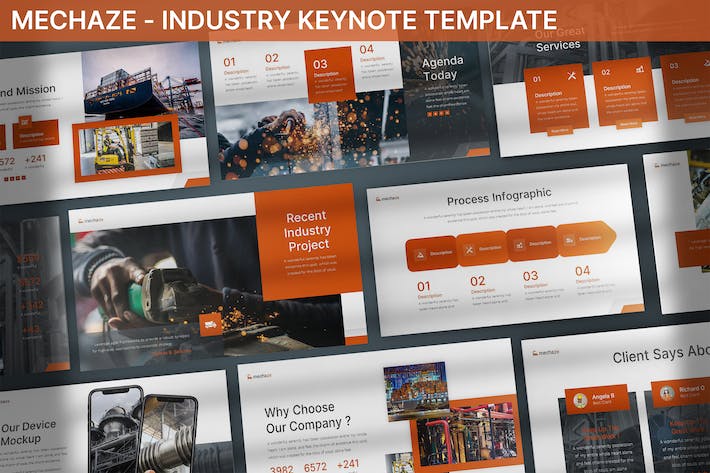 机械制造行业keynote模板 - 顶尖PPT