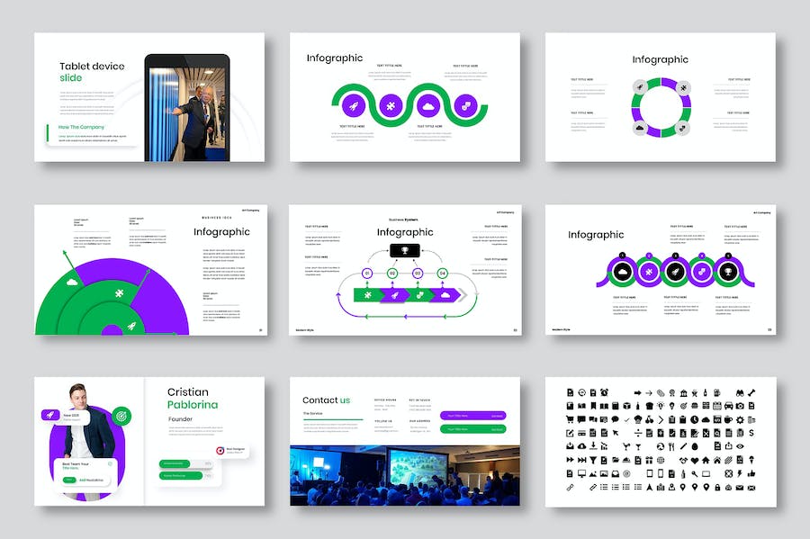 高端商务商业风格PPT模板 - 顶尖PPT