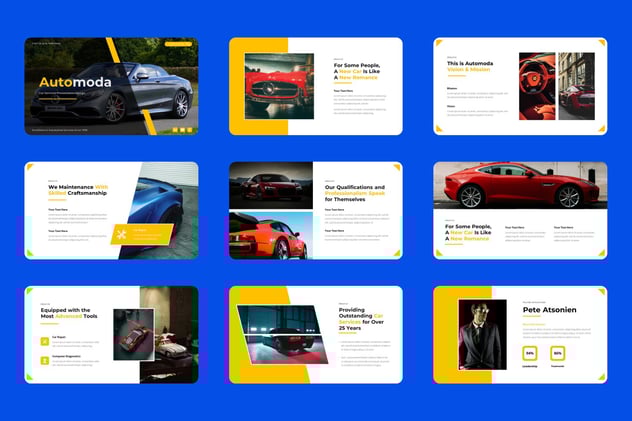 汽车服务PowerPoint模板 - 顶尖PPT