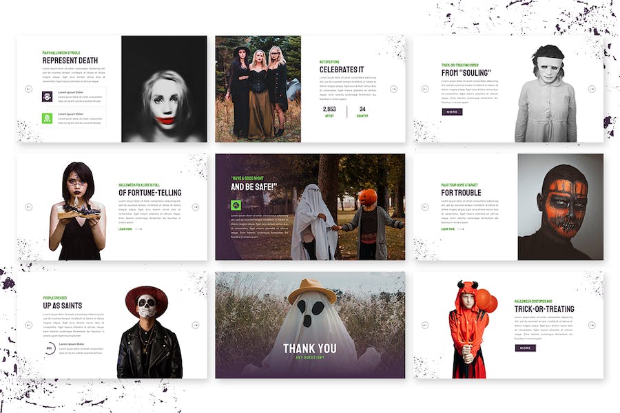 万圣节活动策划布置keynote模板 - 顶尖PPT