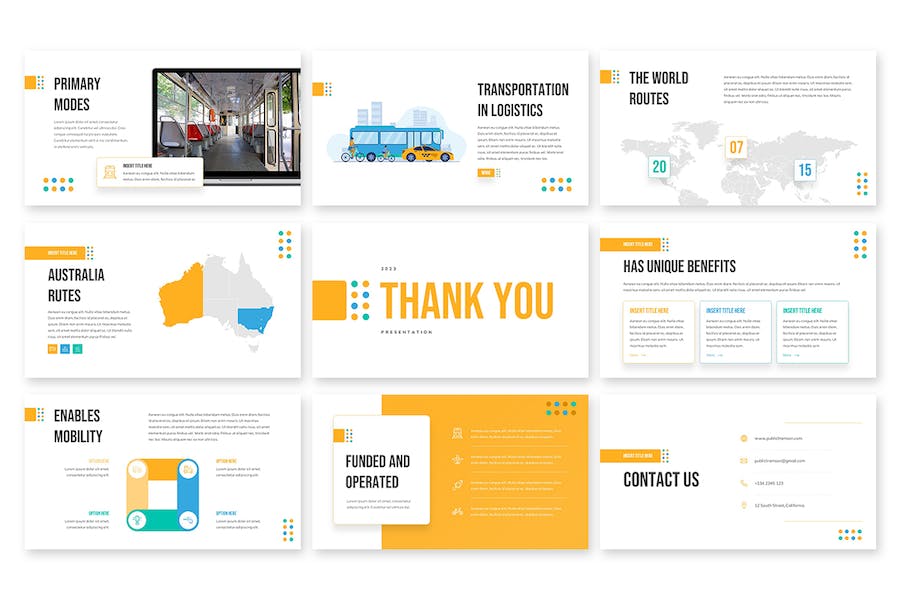 简约大气城市交通展示交通数据分析PPT模板 - 顶尖PPT