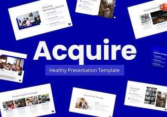 蓝色教育培训主题PPT模板 - 顶尖PPT