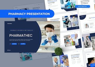 药房医疗健康服务Keynote模板 - 顶尖PPT