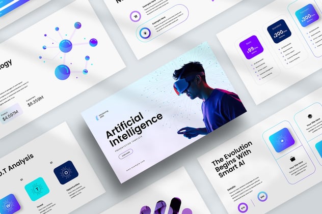 人工智能演示PPT模板 - 顶尖PPT