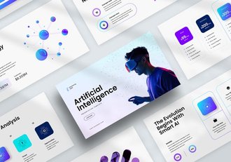 人工智能演示PPT模板 - 顶尖PPT