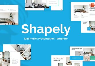 极简主义室内装修设计环保主题PPT模板 - 顶尖PPT