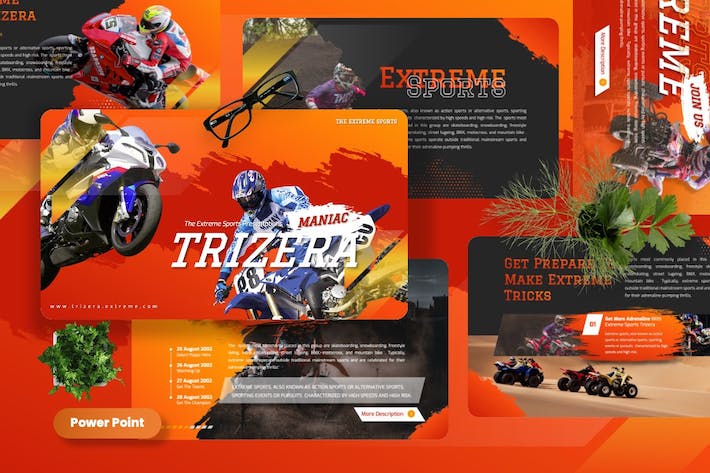 极限运动体育赛事推广宣传PPT模板 - 顶尖PPT