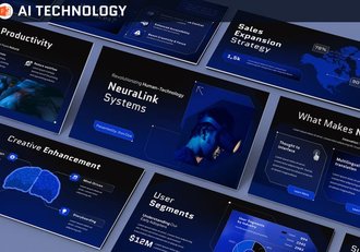 人工智能技术解决方案PPT模板 - 顶尖PPT