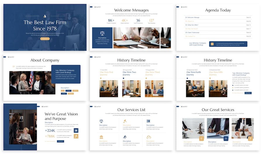 欧美律政律师事务所法院keynote模板 - 顶尖PPT