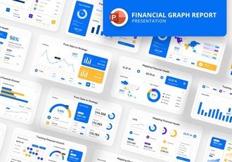 财务数据展示图形图表PPT模板 - 顶尖PPT