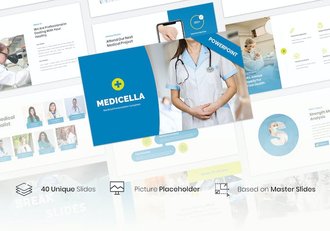 医疗健康医院诊所专业PPT模板 - 顶尖PPT