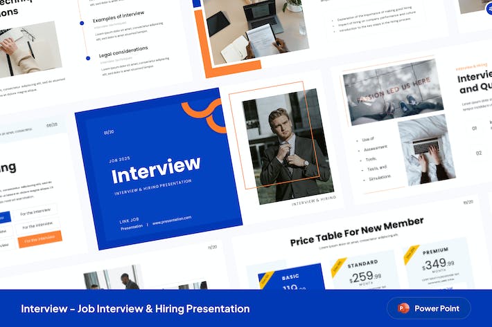 求职面试招聘行业技巧分享PPT模板 - 顶尖PPT