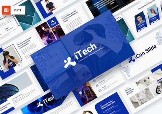智能网络科技解决方案PPT模板 - 顶尖PPT
