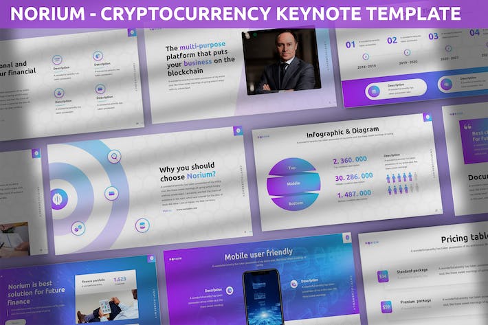 炫紫色企业合作商业计划团队介绍商务通用keynote模板 - 顶尖PPT