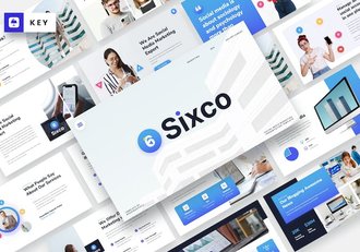 社交媒体营销策划keynote模板 - 顶尖PPT